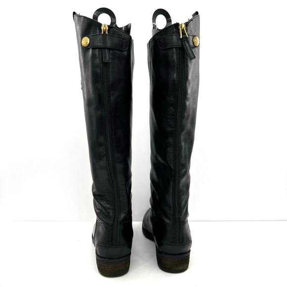 Sam Edelman Women's Penny Leather Riding knee high Boot Shoe - Picture 4 of 13